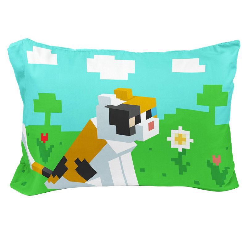 slide 1 of 4, Minecraft Beautiful Day Kids' Pillowcase, 1 ct