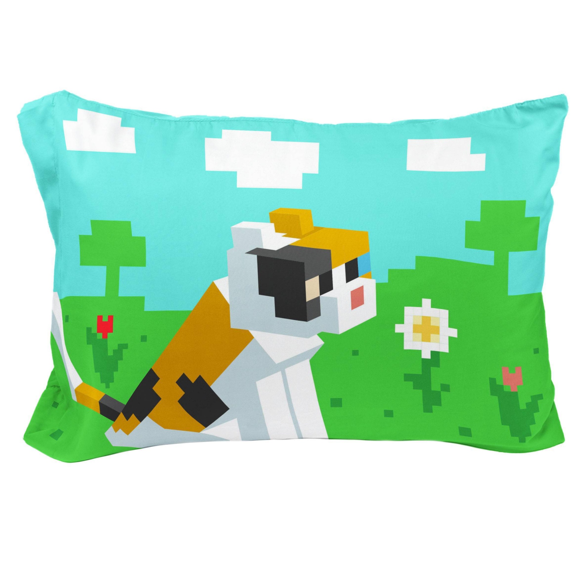 slide 1 of 4, Minecraft Beautiful Day Pillowcase, 1 ct