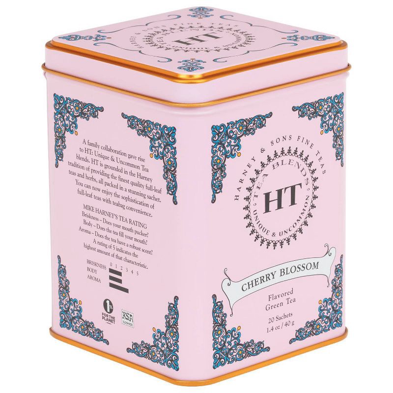 slide 2 of 4, Harney & Sons Cherry Blossom Green Tea Sachets - 20ct, 20 ct