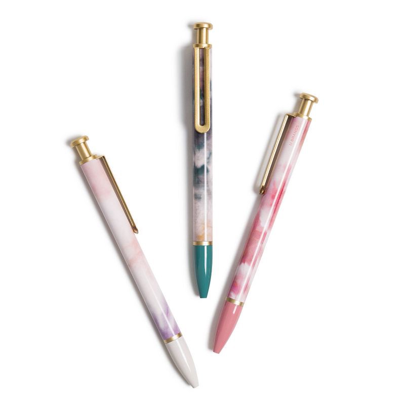 slide 5 of 5, U Brands 3pk Ballpoint Pens Monterey Soft Dye, 3 ct