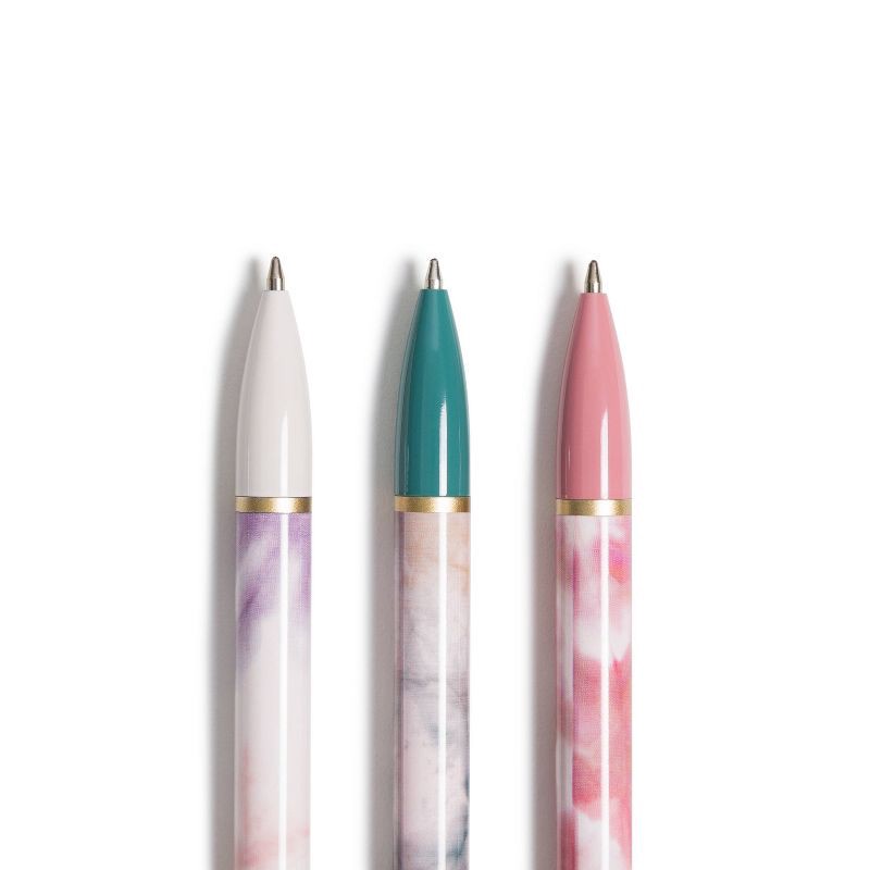slide 3 of 5, U Brands 3pk Ballpoint Pens Monterey Soft Dye, 3 ct