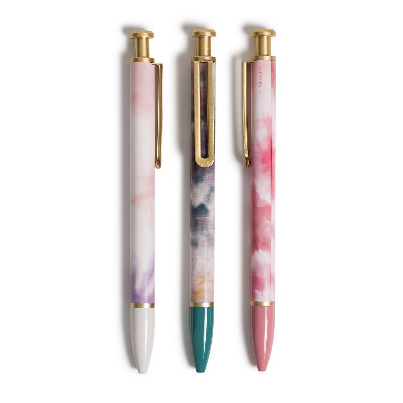 slide 1 of 5, U Brands 3pk Ballpoint Pens Monterey Soft Dye, 3 ct