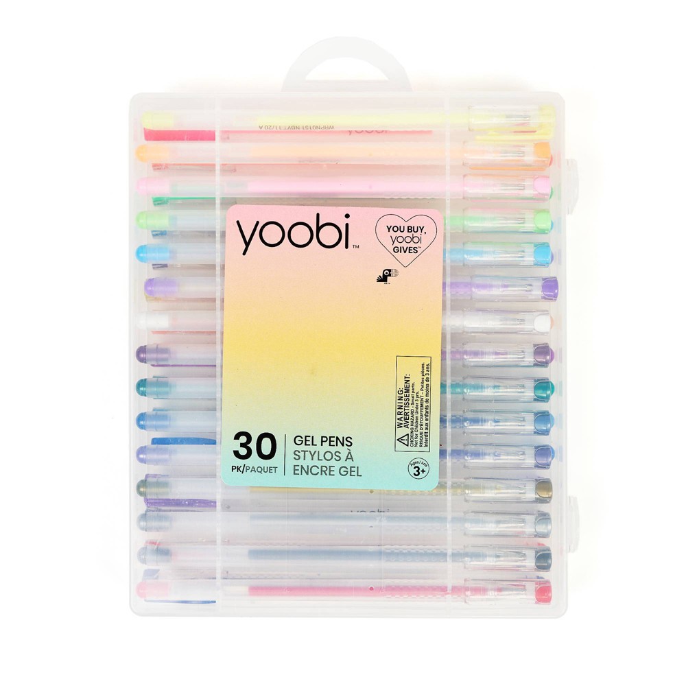 Yoobi 30pk Gel Pens Set Multicolor 30 ct Shipt