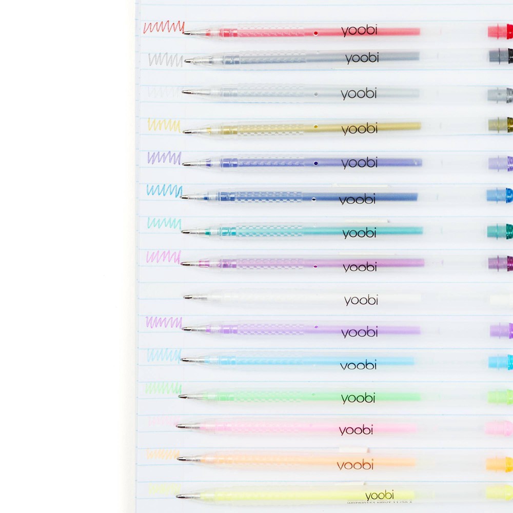 Yoobi 30pk Gel Pens Set Multicolor 30 ct Shipt