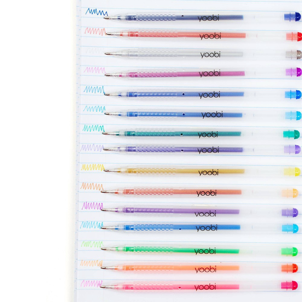 Yoobi 30pk Gel Pens Set Multicolor 30 ct Shipt