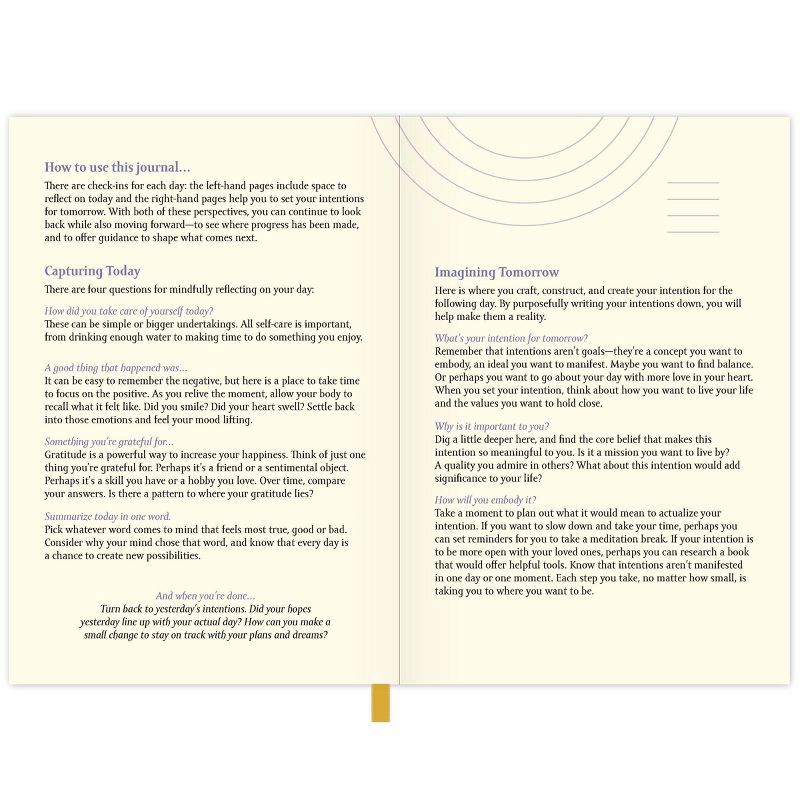 slide 4 of 6, Guided Journal Softcover Sewn Today with Intention - Green Inspired: Gratitude Notebook for Adults, 128 Pages, 5.5x8", 1 ct