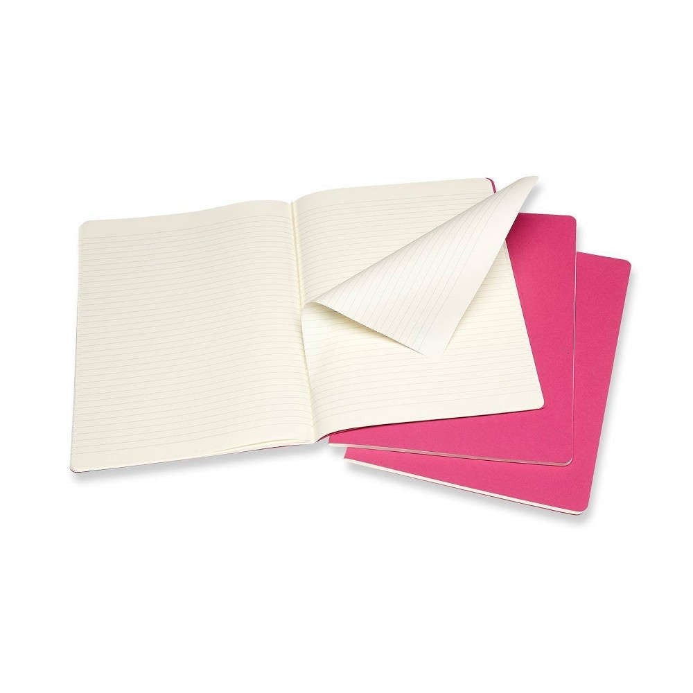 slide 2 of 4, Moleskine Narrow Rule Notebook XL Cahier Kinetic Pink, 1 ct
