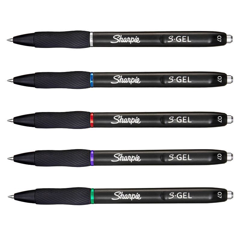 slide 2 of 7, Sharpie S-Gel 8pk Gel Pens 0.7mm Medium Tip Multicolored, 8 ct