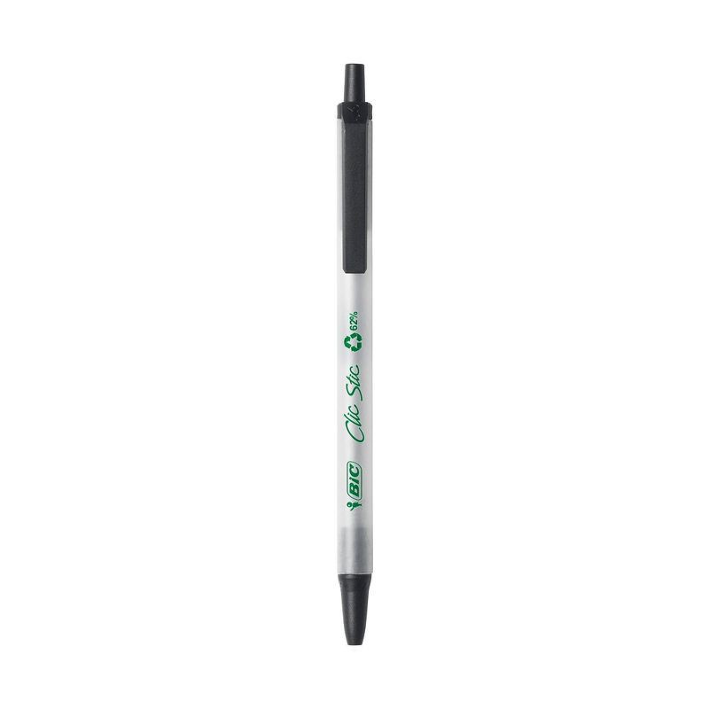 slide 2 of 7, BiC 10pk ECOlutions Retractable Ballpoint Pens Black Ink, 10 ct
