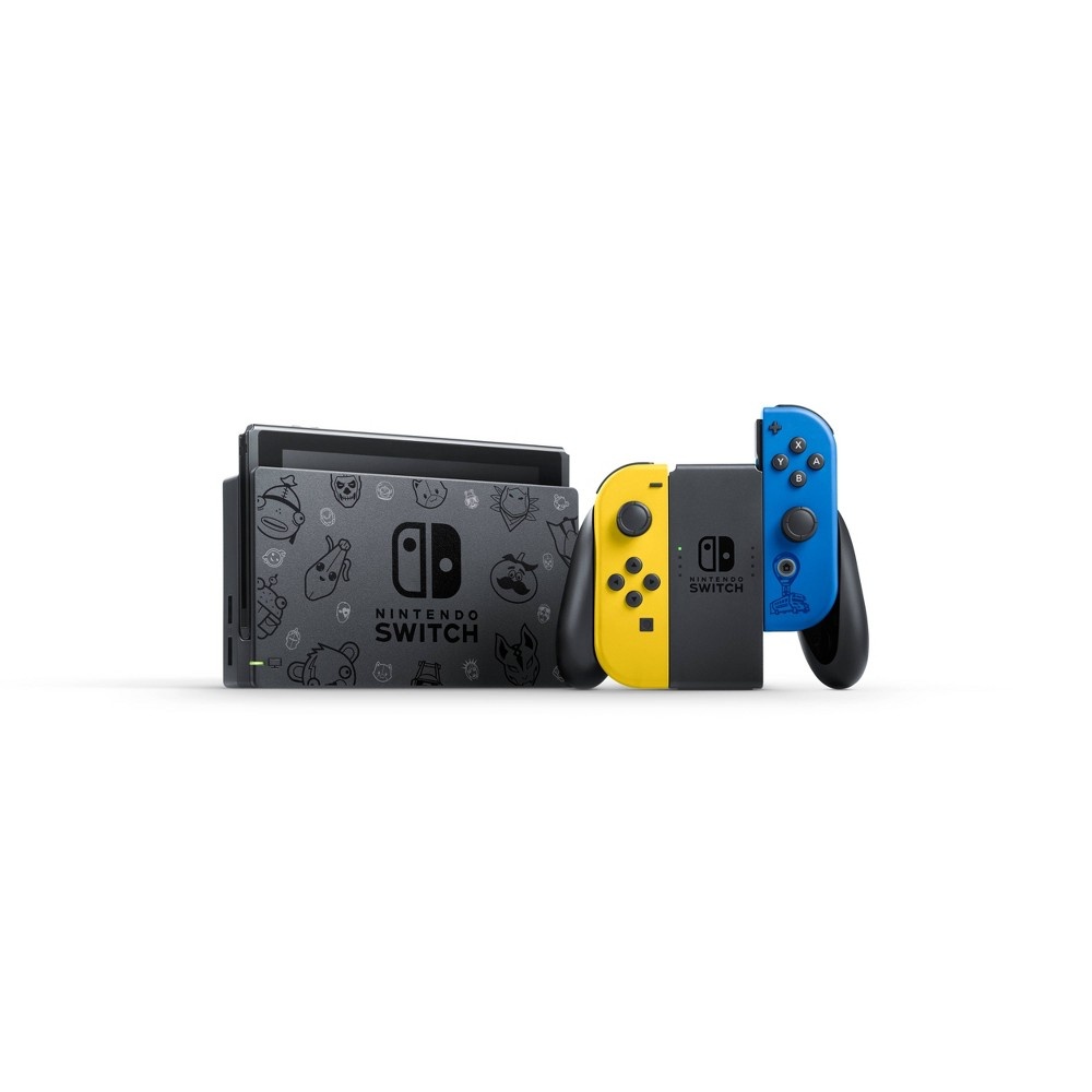 slide 2 of 6, Nintendo Switch Fortnite Edition with Yellow and Blue Joy-Con, 1 ct