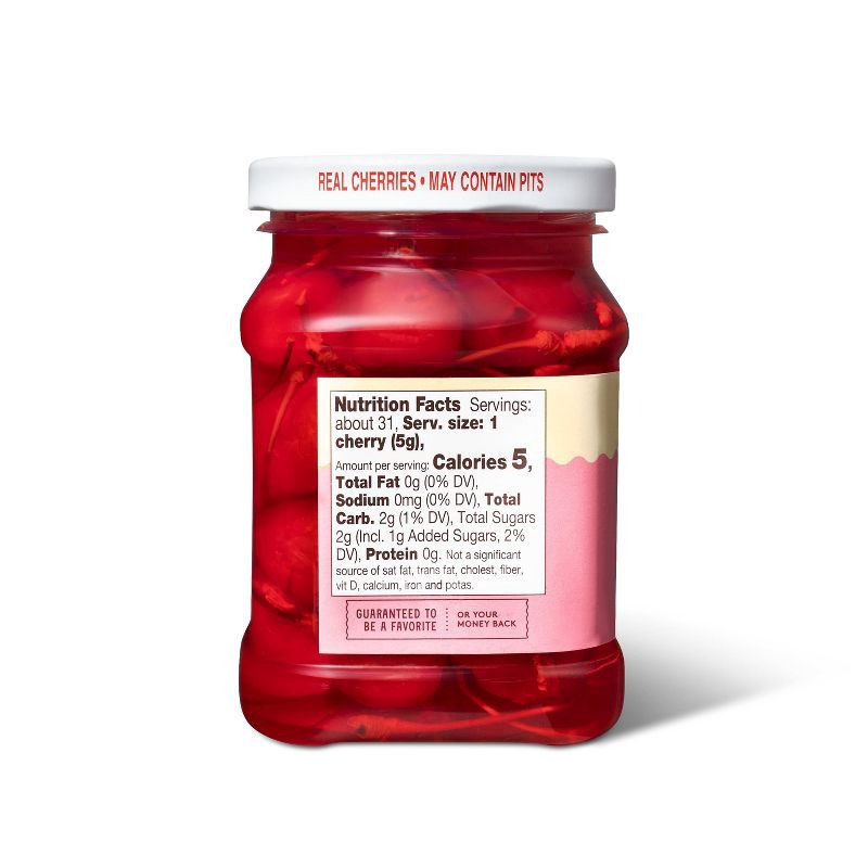 slide 3 of 3, Maraschino Cherries with Stems - 12oz - Favorite Day™, 12 oz