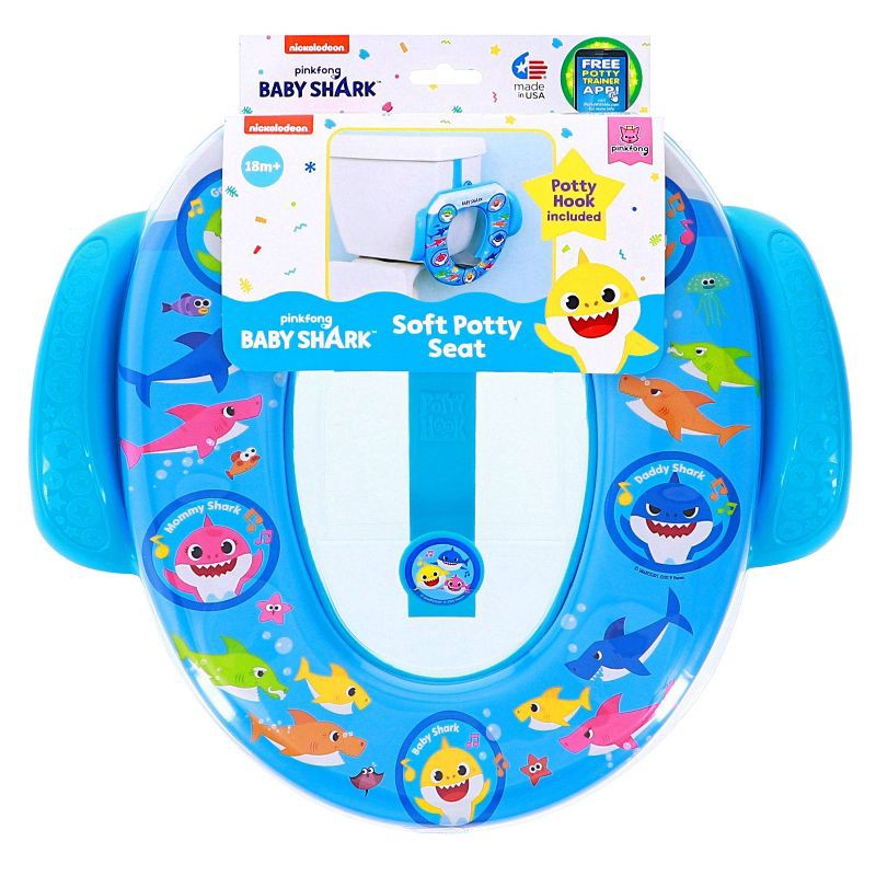 slide 7 of 13, Pinkfong Baby Shark Fun at Sea Soft Potty Seat with Potty Hook, 1 ct