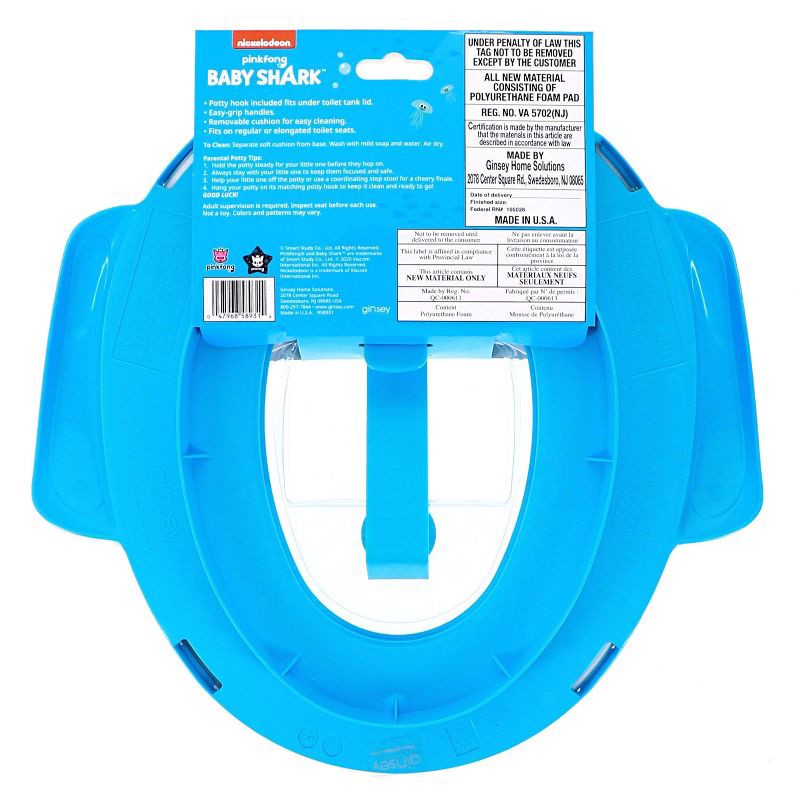 slide 2 of 13, Pinkfong Baby Shark Fun at Sea Soft Potty Seat with Potty Hook, 1 ct