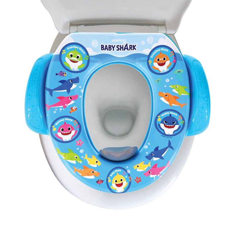 slide 4 of 13, Pinkfong Baby Shark Fun at Sea Soft Potty Seat with Potty Hook, 1 ct