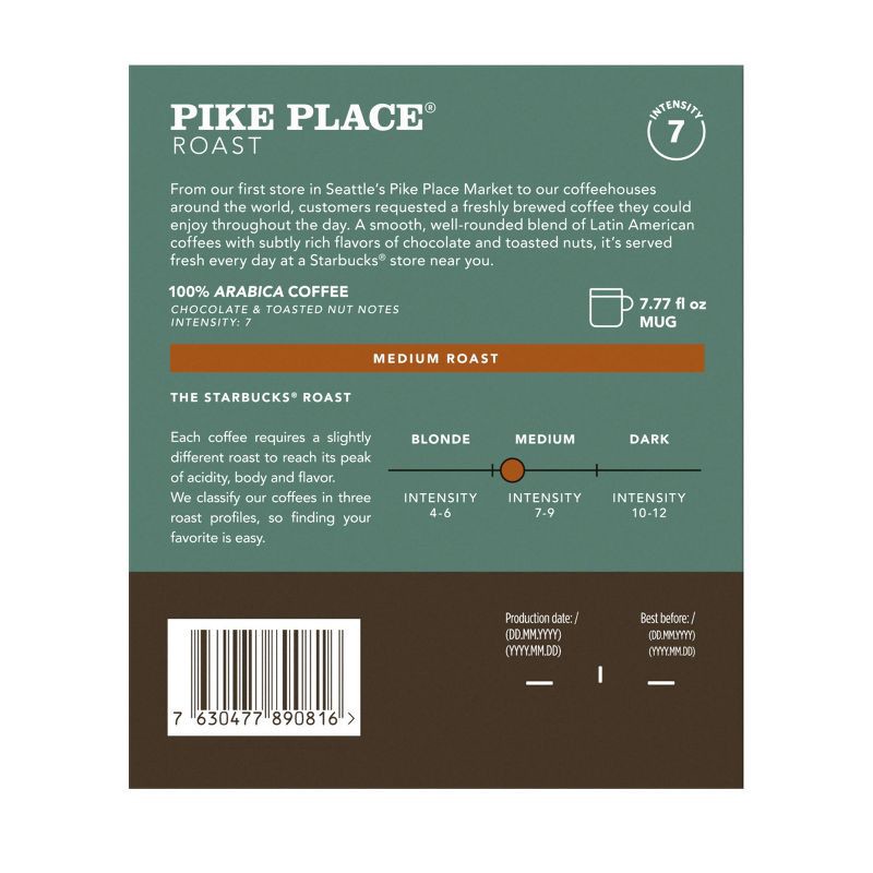 slide 2 of 7, Starbucks by Nespresso Vertuo Line Pods Medium Roast Coffee Pike Place Roast - 8ct, 8 ct