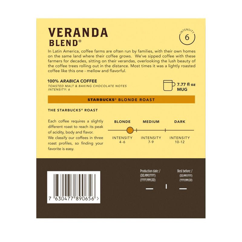 slide 2 of 6, Starbucks by Nespresso Vertuo Line Pods Starbucks Blonde Roast Coffee Veranda Blend - 8ct, 8 ct