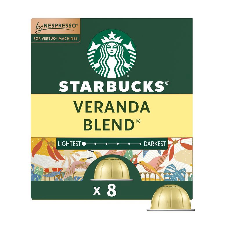 slide 1 of 10, Starbucks by Nespresso Vertuo Line Pods Starbucks Blonde Roast Coffee Veranda Blend - 8ct, 8 ct