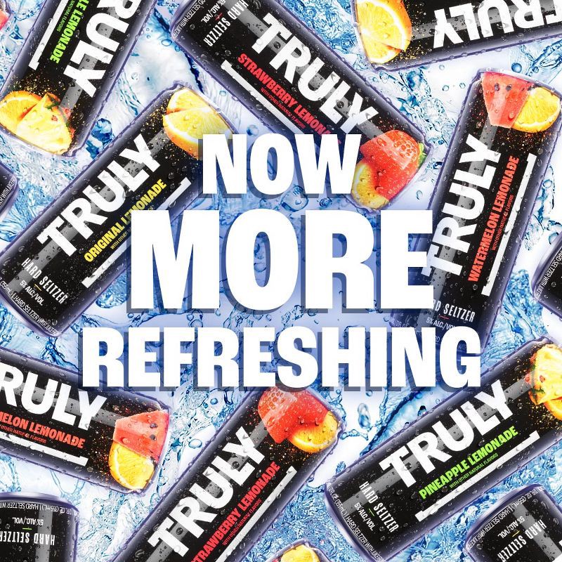 slide 6 of 6, Truly Spiked & Sparkling Truly Strawberry Lemonade Hard Seltzer - 24 fl oz Can, 24 fl oz