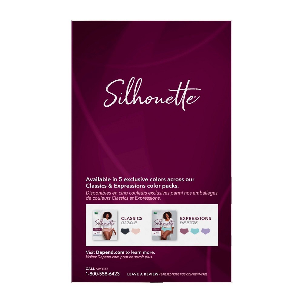 slide 8 of 10, Depend Silhouette Maximum Absorbency Underwear Large/Extra Large 12 Count, 12 ct