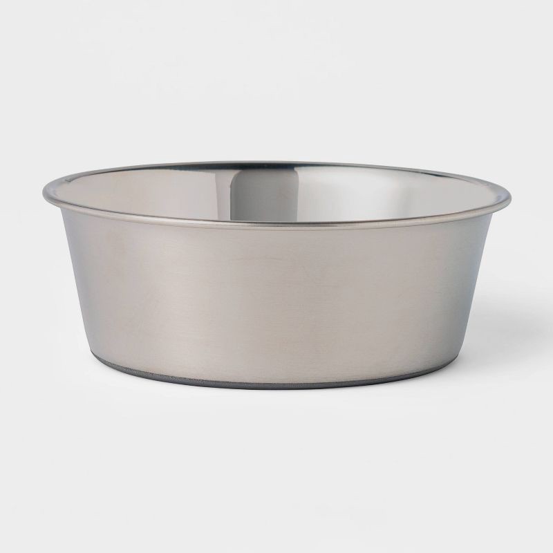 slide 1 of 3, Non-Skid Stainless Steel Dog Bowl - 4 Cup - Boots & Barkley™, 1 ct
