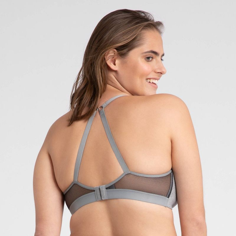 All.You.LIVELY All.You. LIVELY Women's All Day Deep V No Wire Bra - Heather  Gray 38B 1 ct