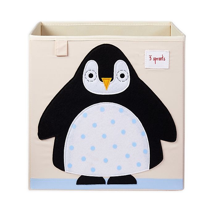 slide 1 of 2, 3 Sprouts Penguin Storage Box, 1 ct