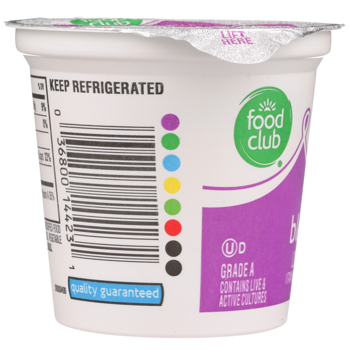 slide 6 of 9, Food Club Strawberry Blended Lowfat Yogurt, 6 oz