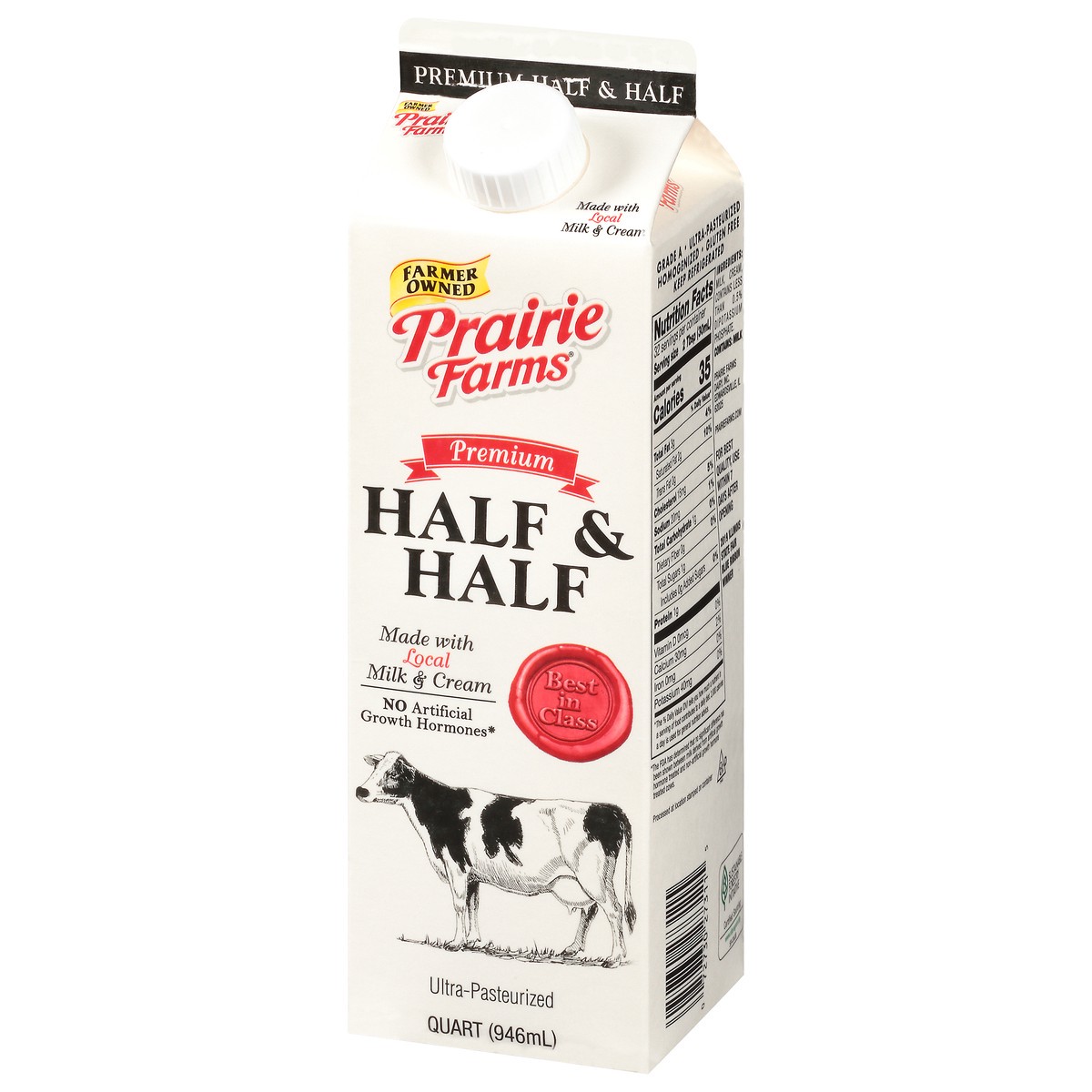 slide 4 of 14, Prairie Farms Premium Half & Half 1 qt, 1 qt