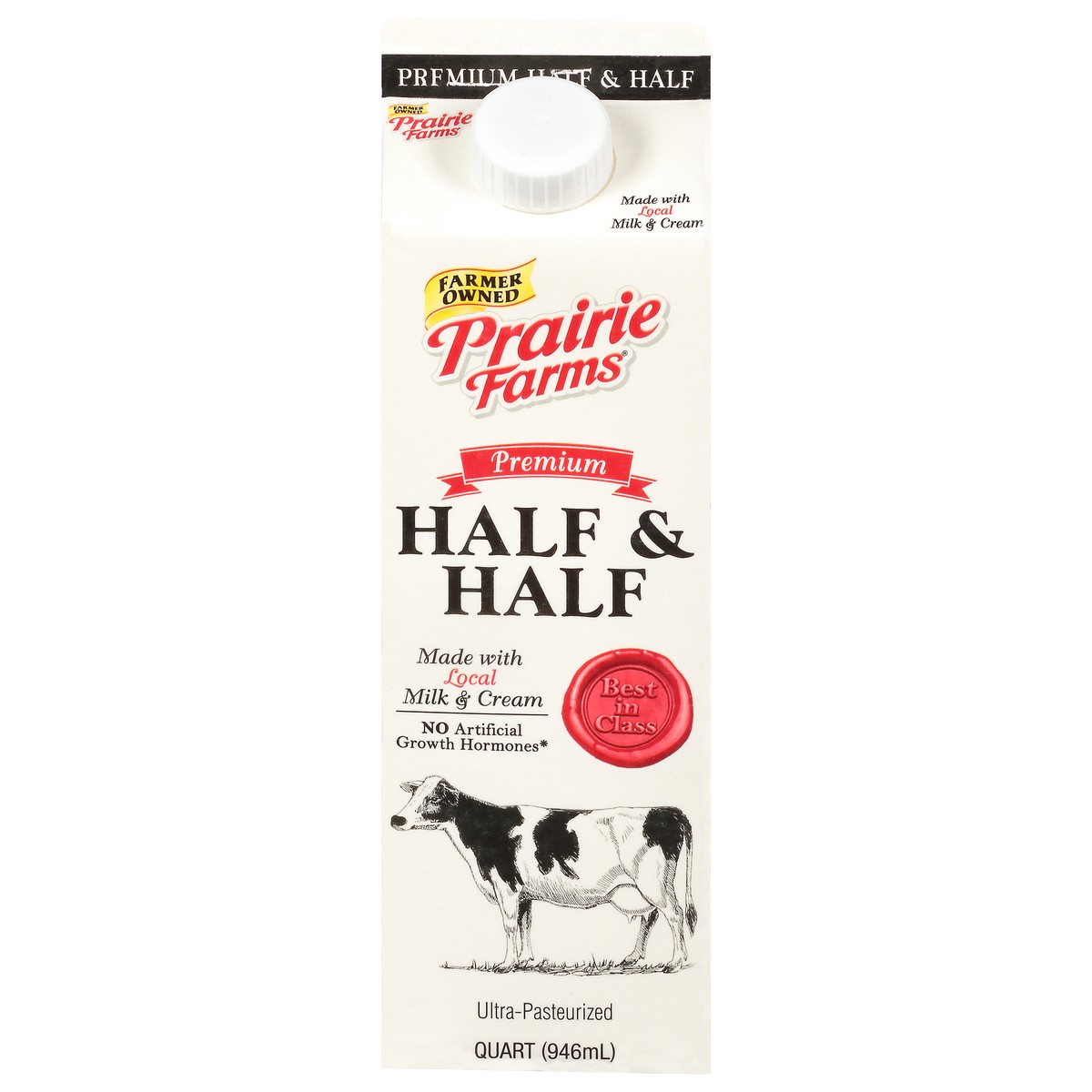 slide 1 of 14, Prairie Farms Premium Half & Half 1 qt, 1 qt