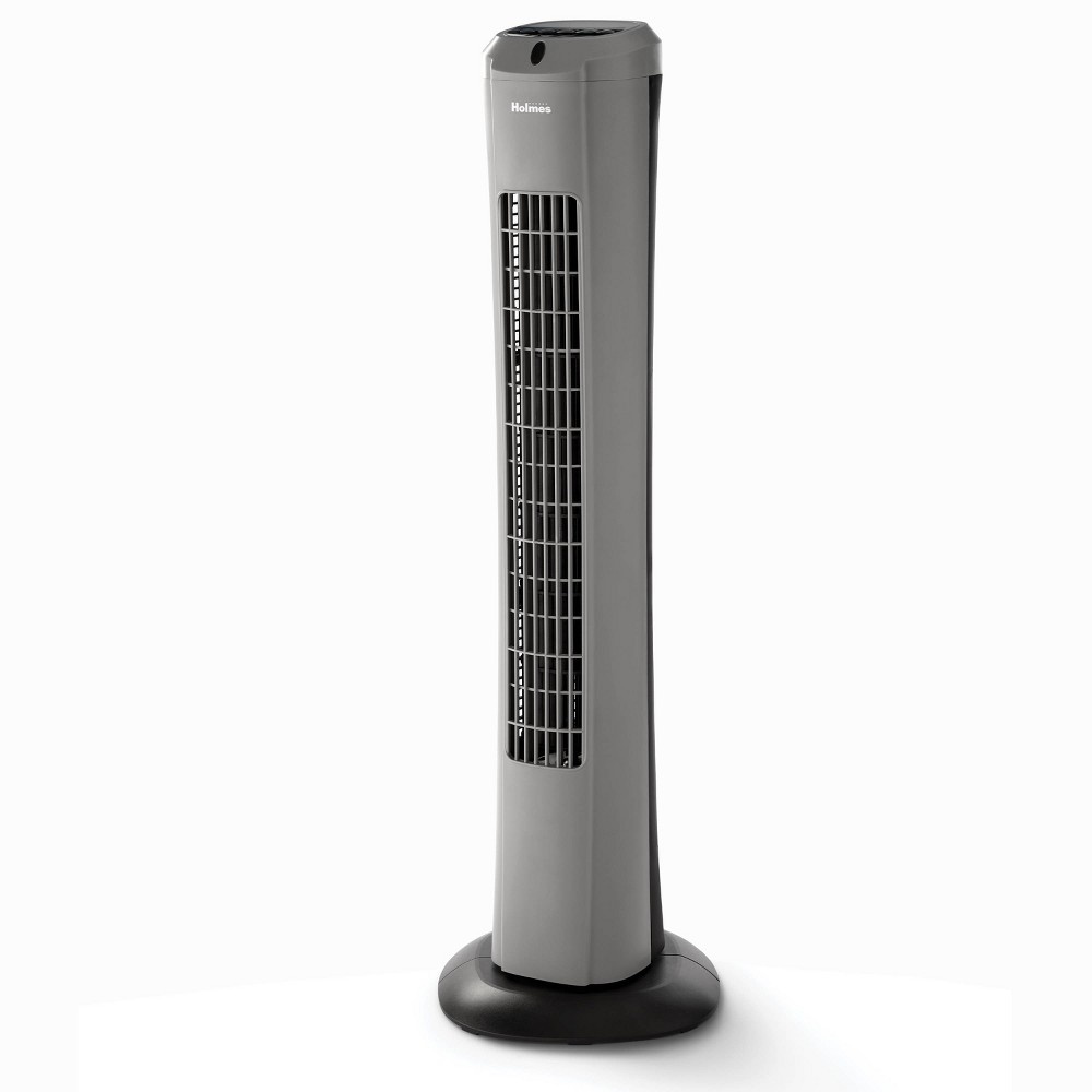 slide 4 of 5, Holmes 32" Digital Tower Fan Oscillating with Remote Dark Gray, 1 ct