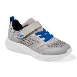 Vively Boy Afton Athletic Shoe, Gray, Size 4