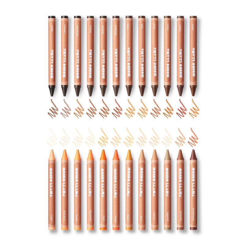 slide 4 of 5, 24ct Hues of You Crayons - Mondo Llama™: Multicultural Crayons, School Supplies for Kids, 24 Pack, 24 ct