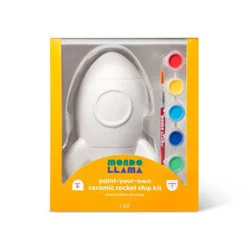 Paint-Your-Own Ceramic Rocket Ship Kit - Mondo Llama™: Kids Painting Activity, Includes Paint & Brush, Ages 8+