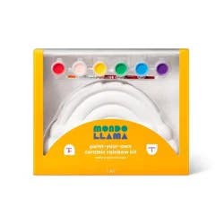 Paint-Your-Own Ceramic Rainbow Kit - Mondo Llama™: Painting Kit for Kids, Includes Brush & Paint, Ages 8+