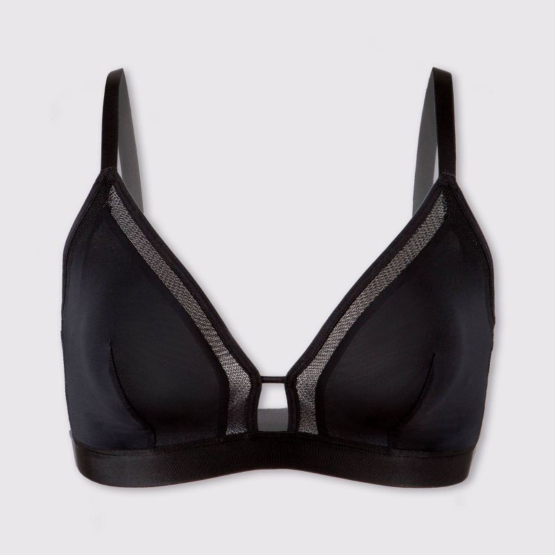 All.You.LIVELY All.You. LIVELY Women's Busty Mesh Trim Bralette - Jet Black  Size 1 1 ct