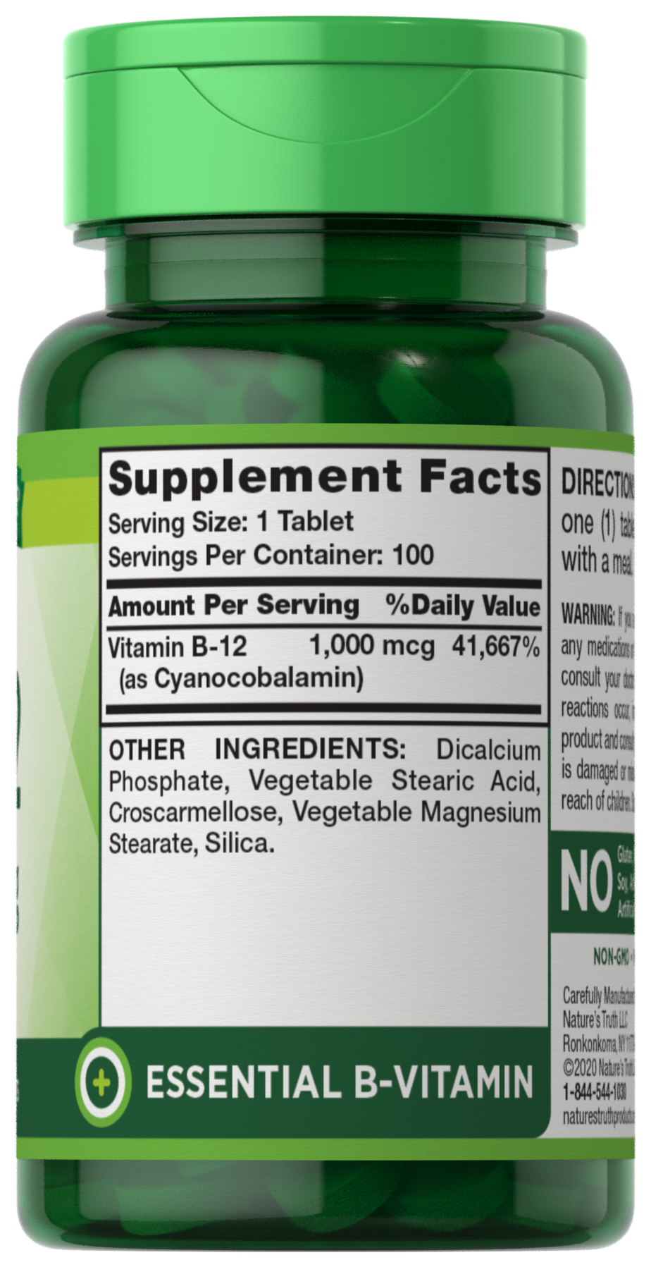 slide 2 of 4, Nature's Truth Vitamin B-12 1,000 mcg, 100 ct