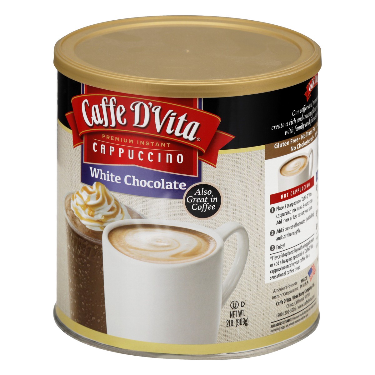 slide 3 of 10, Caffe D'Vita White Chocolate Mix - 2 lb, 2 lb