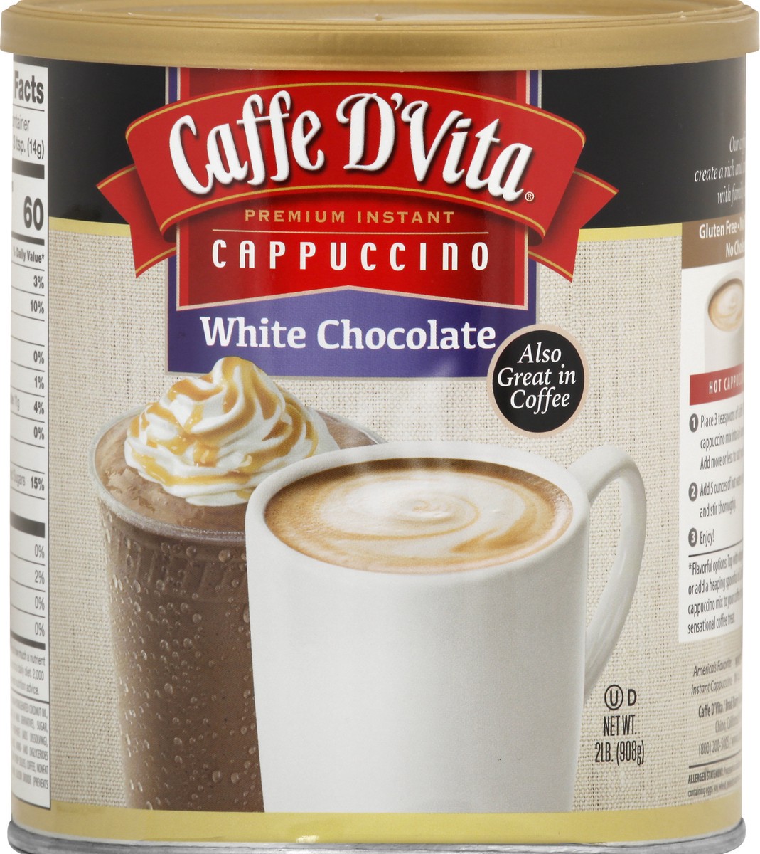 slide 8 of 10, Caffe D'Vita White Chocolate Mix - 2 lb, 2 lb