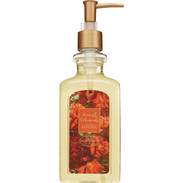 slide 1 of 1, SIMPLE PLEASURES 530Ml Fancy Pump Soap - Harvest Botanicals, 17.9 oz
