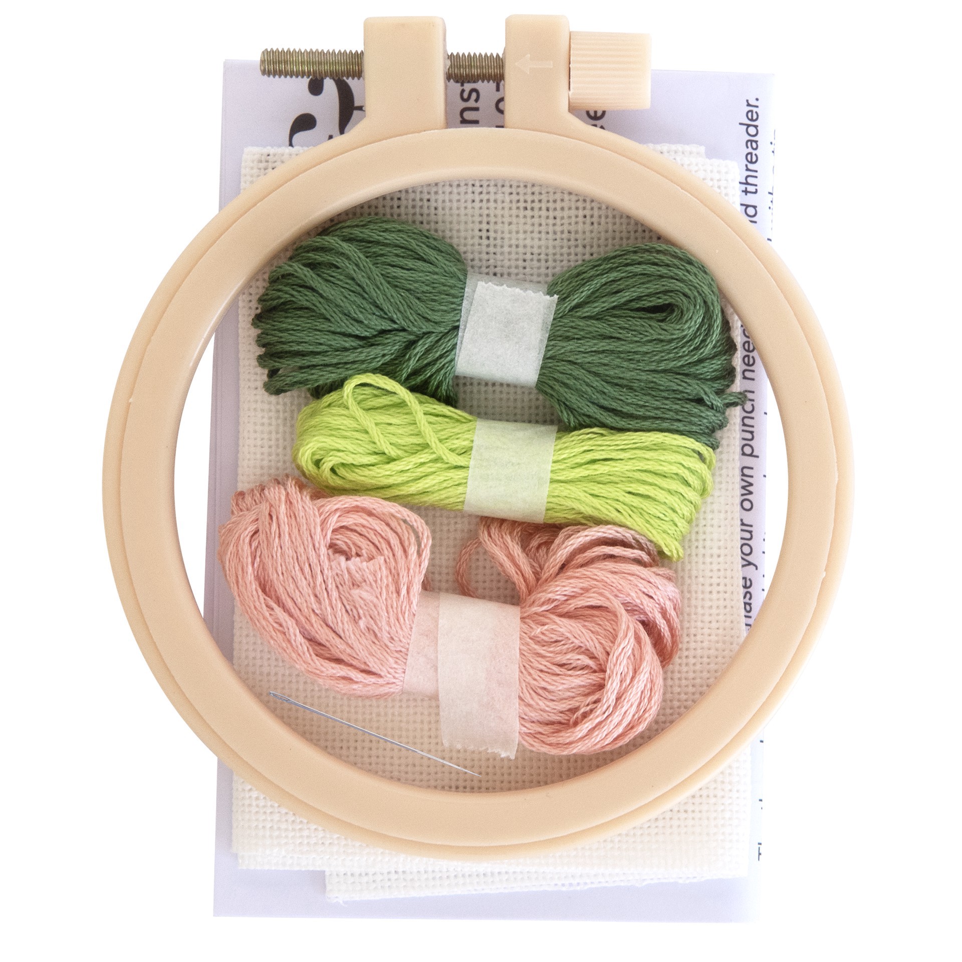 slide 4 of 4, Leaf Punch Needle Kit By Loops & Threads, 3.5 in x 3.5 in