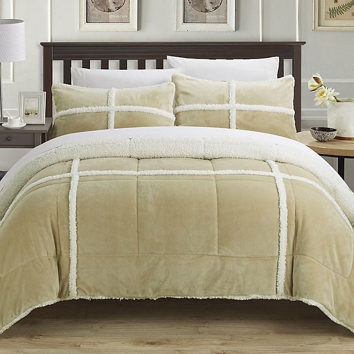 slide 2 of 2, Chic Home Camille King Comforter Set - Taupe, 2 ct