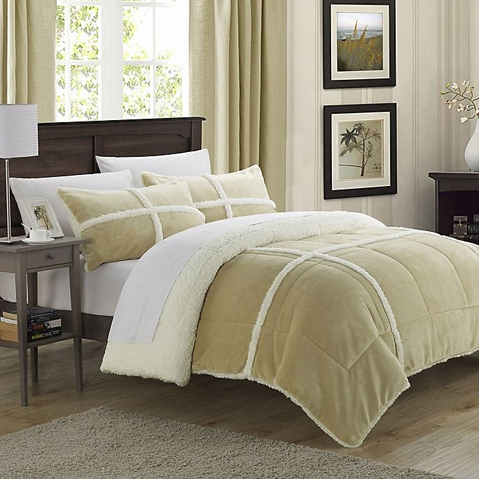 slide 1 of 2, Chic Home Camille King Comforter Set - Taupe, 2 ct