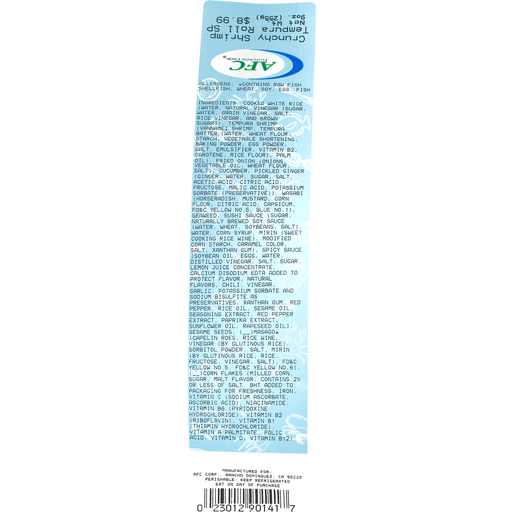 slide 4 of 5, AFC Advanced Fresh Concepts Tempura Roll 1 ea, 1 ct