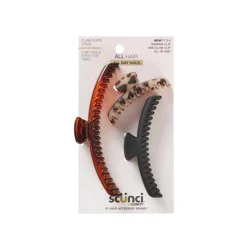 scünci Scunci Skinny Claw Clips - 3 pk