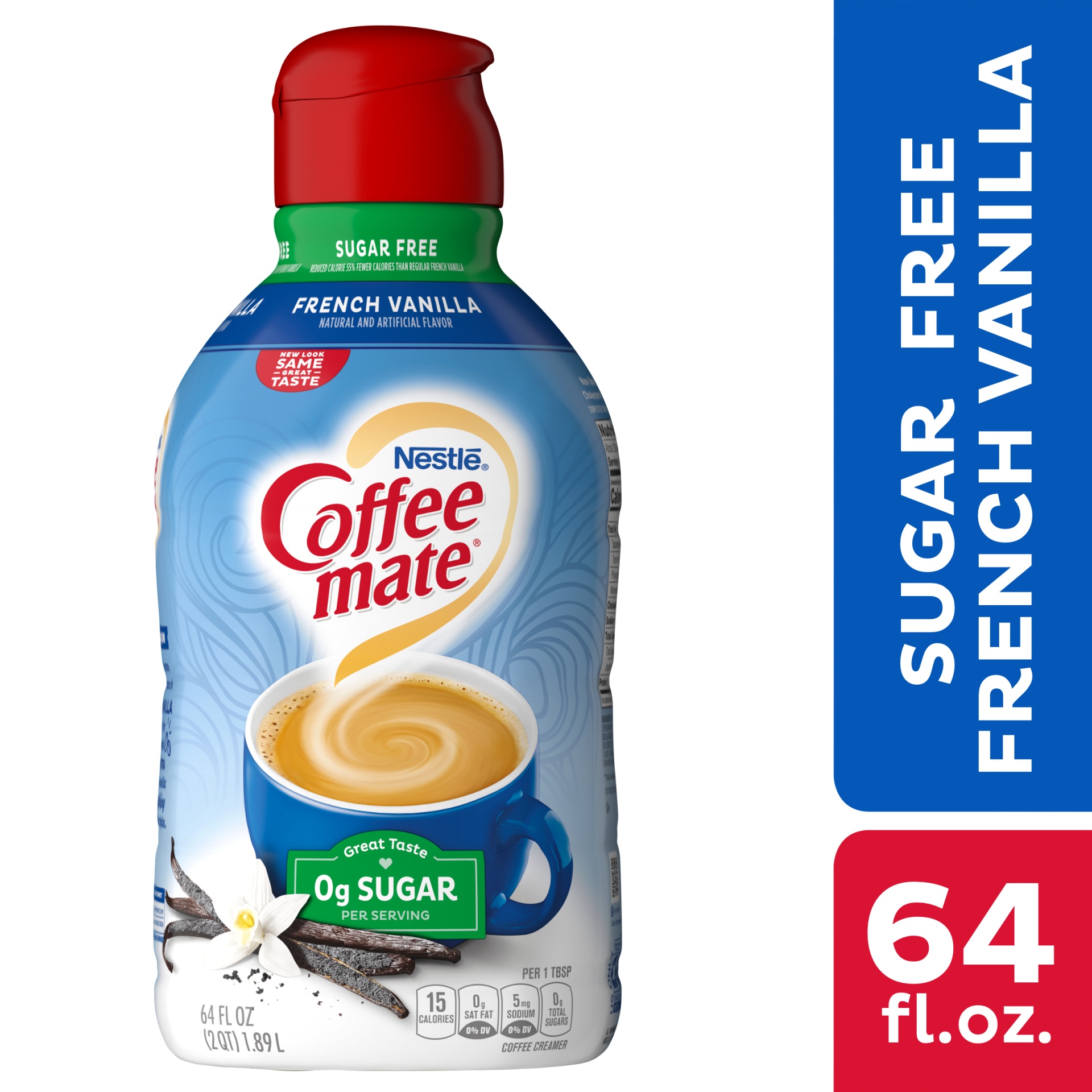 Nestle Coffee mate Zero Sugar French Vanilla Liquid Coffee Creamer 64 fl oz Shipt