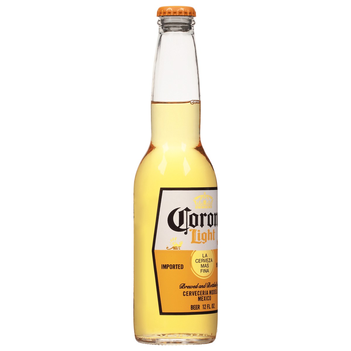 slide 5 of 10, Corona Light Mexican Lager Import Light Beer, 12 fl oz Bottle, 4.0% ABV, 12 fl oz