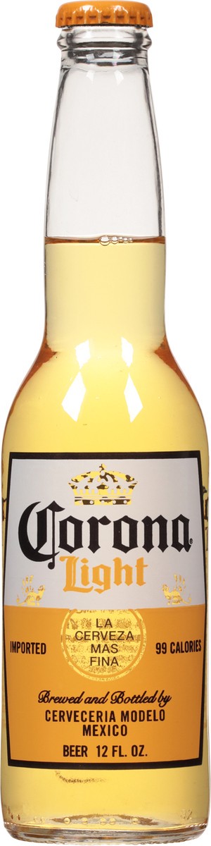 slide 8 of 10, Corona Light Mexican Lager Import Light Beer, 12 fl oz Bottle, 4.0% ABV, 12 fl oz