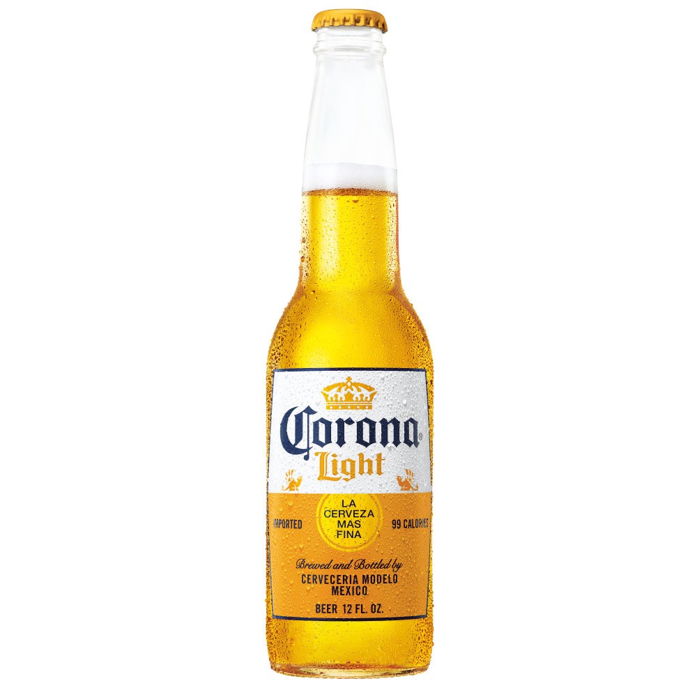 slide 1 of 10, Corona Light Mexican Lager Import Light Beer, 12 fl oz Bottle, 4.0% ABV, 12 fl oz