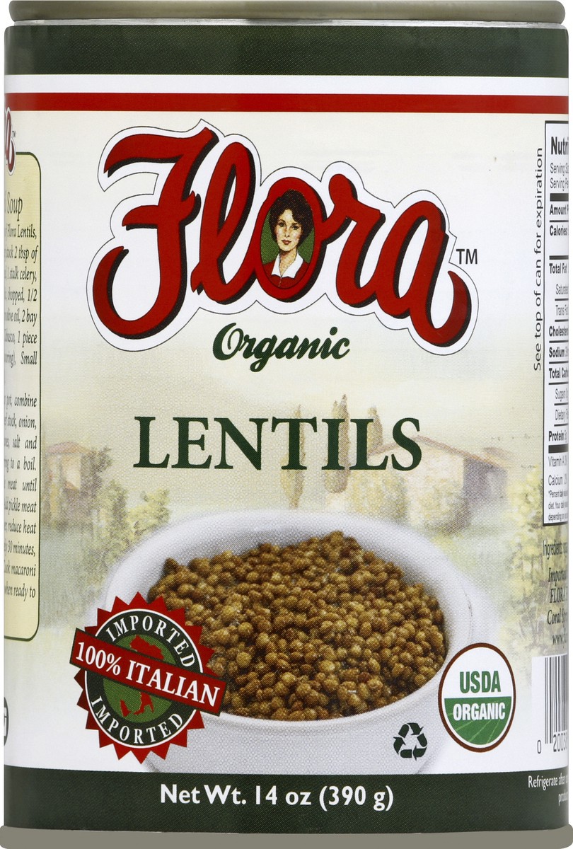 slide 2 of 2, Flora Lentils 14 oz, 14 oz