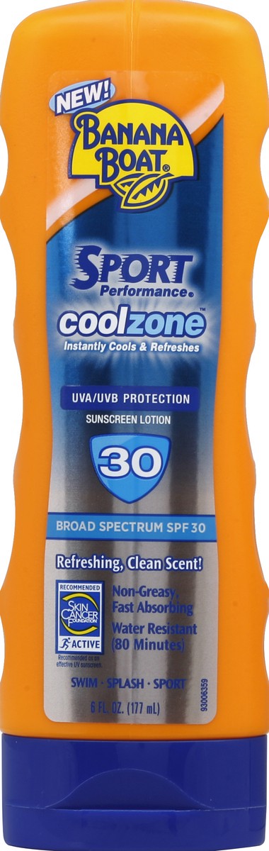 slide 2 of 3, Banana Boat Sport Cool Zone Spf Otion, 6 fl oz